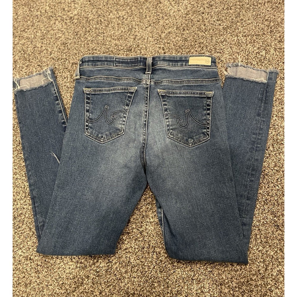 AG Adriano Goldschmied Jeans The Legging Ankle Super Skinny Womens Size 28R Blue